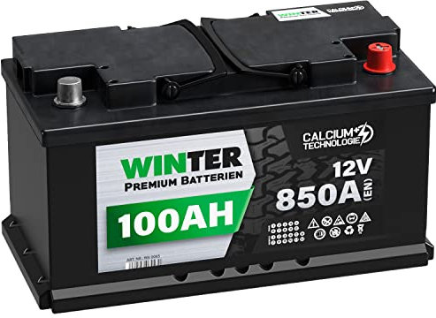 WINTER Premium Autobatterie 12V 100Ah 850A/EN statt 88Ah 90Ah 95Ah