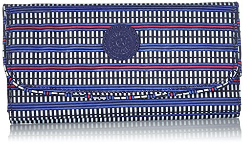 Kipling Damen Money Land Geldbörsen, Blauer Geo-Druck