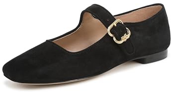 Sam Edelman Women's Michaela Mary Jane Flat Black 9 Medium