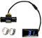 Motorrad Thermometer Instrumente, Universell Digital Motorrads Wassertemperaturzähler, Wasserdichtem Metallfühler Temperatursensor für Motorrad, mit Wassertemperaturanzeige (22MM Adapter)
