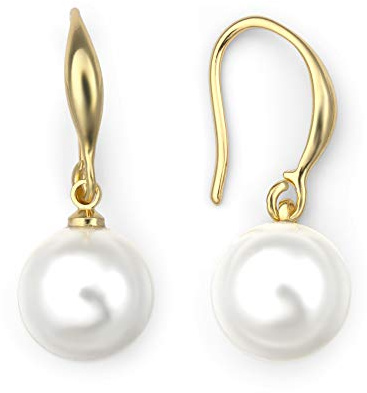 Heideman Ohrhänger Damen Nepta mit Perle 10mm aus Edelstahl | Klassische Ohrhänger in mehreren Farben, hautfreundlich, als Geschenk zum Valentinstag