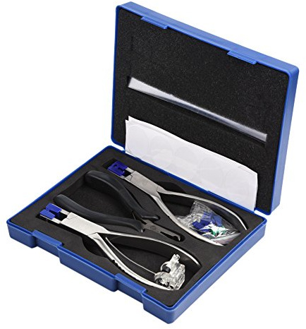 Dekaim Brillenklemmen-Set, Randloses Brillen-Reparatur-Set, Randlose Demontage-Brillenrahmen, Optisches Werkzeug-Set, Professionelles Brillen-Zangen-Set