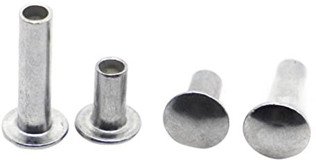10-50 stücke M2 M2.5 M3 M4 M5 M6 Aluminium Runde Flachkopf Halb Halb Hohlniete GB873 (Size : M3 50pcs, Color : 30mm)