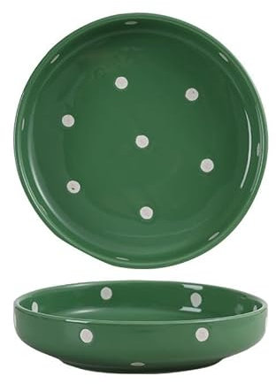 MyncbD Vajilla de cerámica Platos de cerámica, Plato Hondo Creativo, vajilla Sencilla de Lunares nórdicos para el hogar Grande, Plato de Sopa de Disco Cuadrado (Color : D)