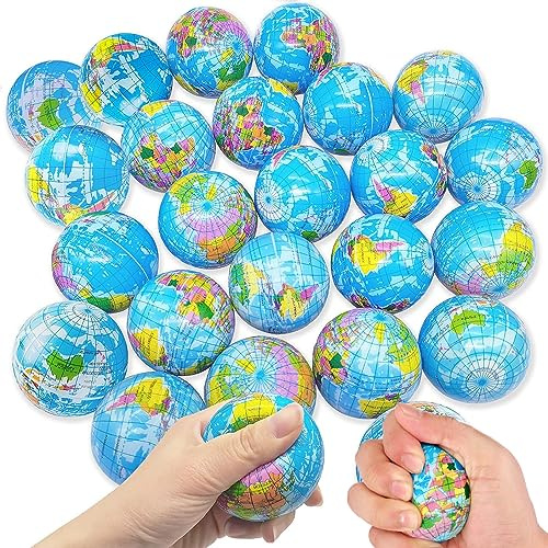 Anti-Stress-Ball, 12 Stück Anti-Stress-Ball für Kinder und Erwachsene, Mini Schaumstoffball, Anti-Stress-Spielzeug, Geschenk für Jungen und Mädchen (Kugel)