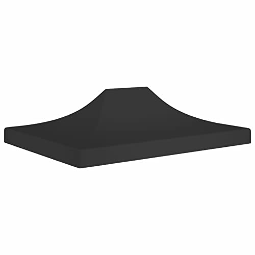 ZEYUAN Partyzelt-Dach, Ersatz Pavillondach, Dach Für Pavillon, Ersatzdach Pavillon, 4,5x3 m Schwarz 270 g/m²