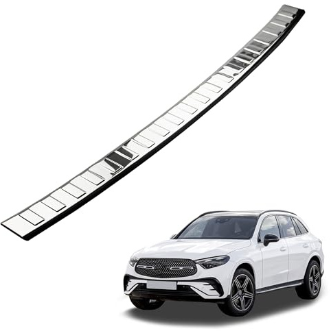 CHROMEMASTER | Kompatibel mit Mercedes GLC X254 2022+ | Ladekantenschutz Stoßstangenschutz | Edelstahl Poliert/Chrom | Lackschutzleiste Sichert den Heckstoßfänger vor Kratzern