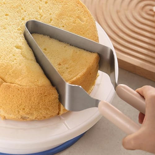 Uozonit Tortenschneider Kuchenheber, Edelstahl Kuchenklemme Verstellbarer Tortenteiler mit Doppelgriff, Kuchenschneider Tortenheber für Kuchen, Kuchenteiler für gleichmäßige Scheiben, Käsekuchen