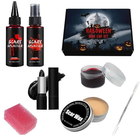 Halloween Makeup Kit,Bruise Makeup Face Body Painting - SFX Professional Makeup Kit, Cosplay Movie Cosmetics Collection Set For Halloween Beginners