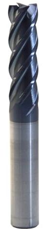 WKSTOOL 5.5mm Mill Dia 4 Flutes 5.5mm Solid Carbide Square Nose End Mill Flat Cutter,Coating,CNC Lathe Milling Bit for Cutting Hardened Steels