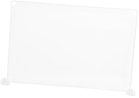 SEWACC Transparente Schreibtisch Trennwand 30x45cm aus Bruchsicherem Kunststoff mit Steckverschluss Spuckschutz für Büro Schule und Empfangsbereiche