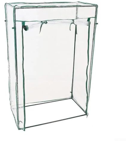 Tomatengewächshaus mit Rolltür – 100 x 50 x 150 cm Mini PE Abdeckung Gewächshaus, Outdoor Grow House für Hof, Balkon, Garten
