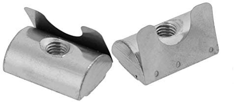 Tuercas de Sujeción, Tuercas de Metralla, 20 Piezas M8 Tuerca de Metralla de Acero Al Carbono Galvanizada Estándar de la UE Tuerca Elástica Serie 40 Aluminio, Contratuercas de