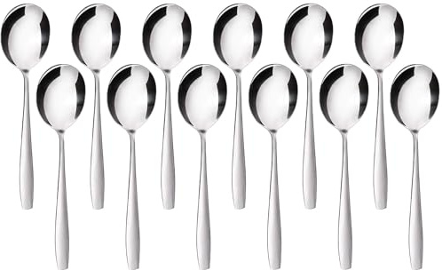 GRÄWE Servierlöffel Königstein, 12er Set, Salatlöffel, Gemüselöffel, Anrichtelöffel, Vorlegelöffel, Buffet-Besteck, spülmaschinengeeignet