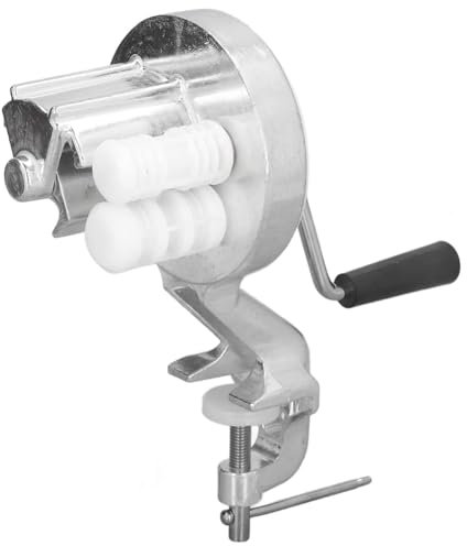 reamhome Macchina per maccheroni manuale, macchina Cavatelli Maker per autentica pasta italiana, tagliatelle portatili a manovella