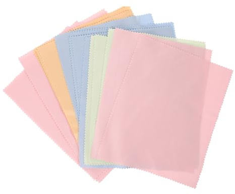 WRITWAA 24piezas Paño De Limpieza Para Gafas De Microfibra Paño Para Limpiar Gafas Para Usar Casa Trabajo Unidades