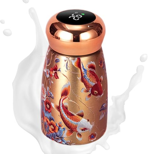 Gourde Isotherme pour - Petit Tumbler Portable Style Chinois En Acier Inoxydable,Accessoires Cuisine Café Thé Lait Jus Bureau Camping Hiver École Maison