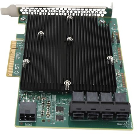 Marhynchus LSI SAS 9300-16I HBA Card HOST BUS-BUS-Adapter SAS Expander Card 16 Port Internal PCIe 3.0 X8 für VMware FreeBSD