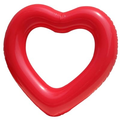 Aufblasbarer Pool-Schwimmer in Herzform, Schwimmringe, Poolschlauch, Spielzeug, Strand, Schwimmen, Partyzubehör für Kinder, Ringe, Strandwerkzeug