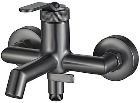 Edouard Rousseau - Mitigeur Évier MOLTY Graphite Noir - Poignée et Corps avec Décor Moleté - Bec Mobile (Bain-Douche)