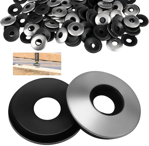 50 Piezas Arandelas Selladoras, M4.8 x 14mm Arandelas de Sellado EPDM | Arandelas EPDM Acero Inoxidable 304, Arandela de Sellado, para Tornillos Autoperforantes, Tornillos Ocultos para Tejados