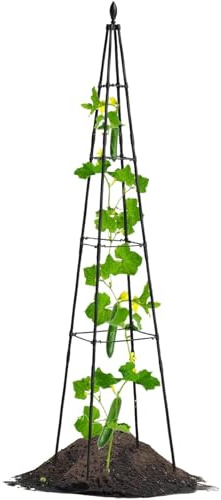Yugugomo Support pour Grimpantes D'Extérieur | Cage Tour À Grimper De 160 Centimètres - Cages à tomates et Supports,pour légumes grimpantes récoltes Fleurs Balcon Cour extérieur Patio intérieur