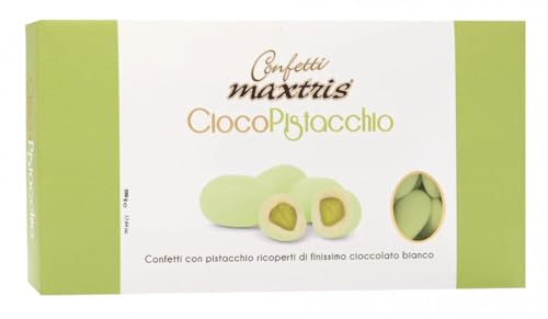 Confetti Maxtris, Italiani Di MANDORLA, Cioco Verde, 500 Gr., PISTACCHIO