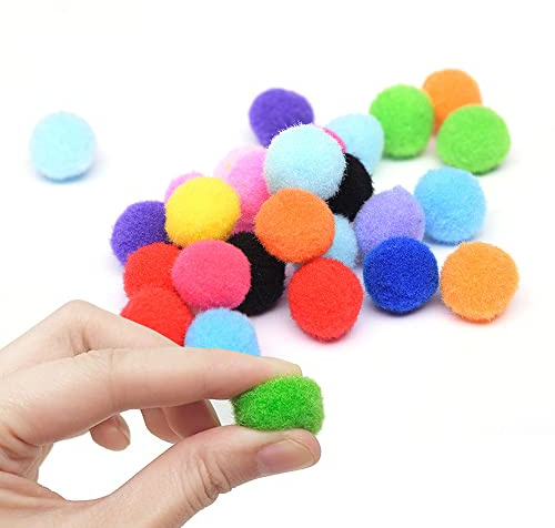 TOPRADE Multiple Color Felt Ball/Fuzzy Ball Cotton Pellets Slingshot Ammo Safe for Children