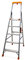 K•LUTECH - Échelle pliable, Escabeau, Marchepied, Fabriqué en Aluminium, Qualité Professionnelle, Poignée de transport confort, Porte outils ABS. (5 Marches (Travail à 2,9m))