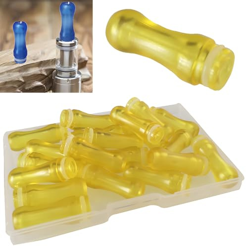 CESFONJER Lot de 20 embouts buccaux 510 en plastique, longueur 24,5 mm (jaune)