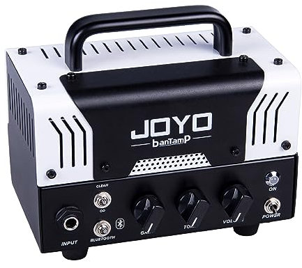 JOYO BanTamp Series Mini Amp Head 20 Watt Preamp 2 Channel Hybrid Tube Guitar Amplifier with Bluetooth for Electric Guitar