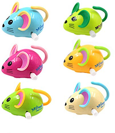 STOBOK Aufziehbare Maus Spielzeug 6Er Set 3.15X2.17X1.57In Lustiges Uhrwerk-Maus Kinder-Aufziehspielzeug Kreative Koordination Förderung Geschenk Für Kinder Geburtstag Ostern