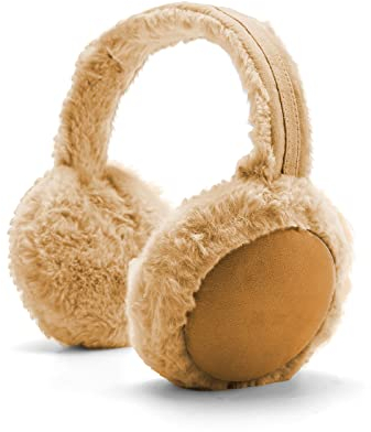 DERCLIVE Earmuff Winter Folding Warm Earwarmer Furry Earmuffs Ear Covers Warmer for Women Girls