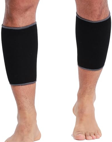 NEOtech Care Wadenmanschette - elastisches & atmungsaktives - Kompression (Schwarz, 1 Paar, Größe XL)
