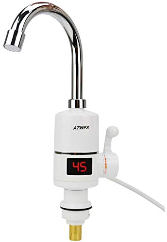 LIANYG Rubinetto Elettrico con visualizzazione Temperatura istantanea scaldabagno elettrica Rubinetto termostato rapido istantaneo per scaldabagno Rubinetto Elettrico Acqua Calda 886