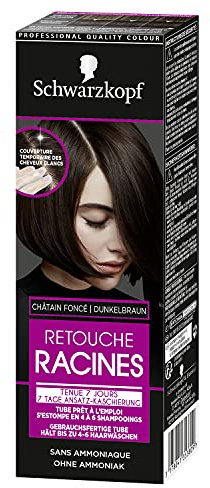 6x Schwarzkopf 7 Tage Retouche Ansatz-Kaschierung Dunkelbraun, Haarfarbe für schnelle und einfache Ansatzbehandlung 60ml (6er Pack)