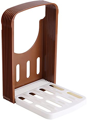 Schneidehilfe für Brot, faltbar, verstellbar, mit gepolsterten Gummifüßen und Teigschneider, für hausgemachtes Brot, Standard