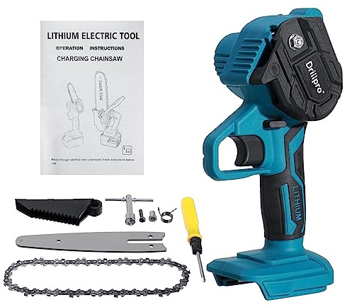 6 Inch Electric Chain Saw Portable One-Hand Saw Wood Cutter For Makite 18V Battery Woodworking Tool
