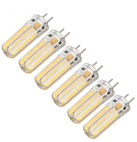 YWBL-WH Bombillas Led GY6.35 6Uds 72 LED Maíz 7W AC/DC 12V 700lm Bombilla Luz Caliente para Lámparas Colgantes Techo - 6 Piezas