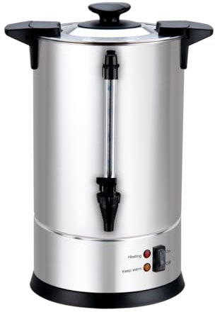 LOUIS TELLIER - Percolador de Café Profesional - Capacity 6,3 L – Capacidad para 50 Tazas - Acero Inoxidable - Grifo de Goteo