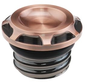 OTOTEC Motorrad Gas Tankdeckel Abdeckung Kompatibel mit H-arley Davidson Sportster 1996-2015 48 883 XL1200 Scooter Tankdeckel Kraftstofftank Schraubgewinde Bronze