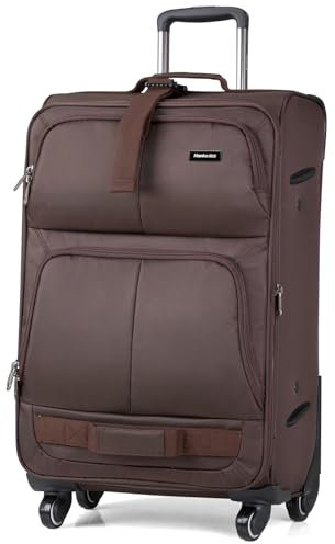 Hanke 28 Inch Softside Expandable Checked Luggage with 4 Spinner Wheels