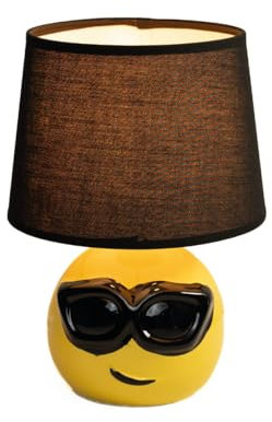 Luxus Tischlampe Kids - Gelb - Live - H26xØ18 - Armatur E14 - Keramik - Schlafzimmer - Wohnzimmer - Schreibtischlampe