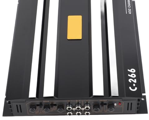 Amplificateur Audio stéréo de Voiture – 5 800 W – Ampli Universel pour camions et Voitures, doté d'une Construction Robuste, d'une connectivité Multi-Haut-parleurs et de