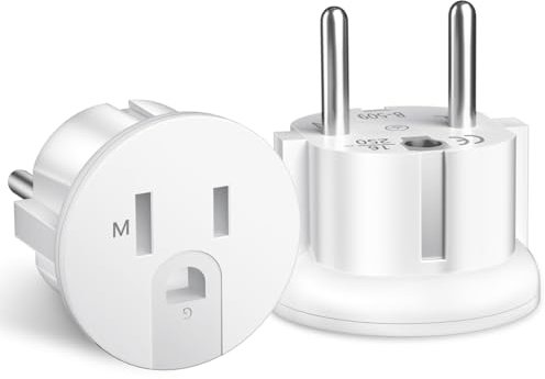 2 Pièces Adaptateur Prise France vers USA, Adaptateur Prise USA, Adaptateur de Voyage US vers EU, Prise Americaine Adaptateur Francais, Adaptateur US vers France