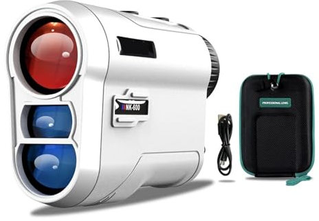 Telemetro laser da golf 600M 1000Y adatto for telemetro da caccia con compensazione della pendenza adatto for misuratore di distanza for monocoli da golfista(Hunting Rechargeable)