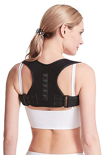 Verstellbarer Haltungskorrektor für Rücken und Schulter – Wirbelsäule Rücken Geradehalter Oberer Rücken Stützbandage für Erwachsene, Körperwellness Haltungskorrektur, Rückenbandage Haltungskorrektur