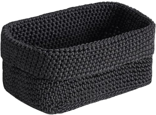 1pcs Häkelkorb,Kleiner Korb, Korb für Aufbewahrung,Korb für Gästehandtücher,Organizer Boxen,Aufbewahrungskorb,Regalkörbe,Ordnungsboxen Küche,für Handtücher,Kosmetik,Schlüsseln,Schmuckstück