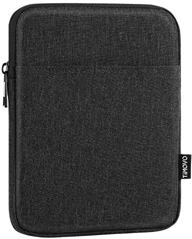 TiMOVO 6-7 Inch Sleeve Case for eReader Book Paperwhite/Colorsoft Signature Edition, Protective Sleeve Cover Pouch Bag Carrying Case for E-Reader/Oasis & Kobo Devices, Black