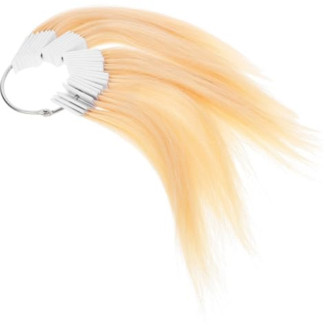 Hemobllo Échantillons De Cheveux Humains 30 Mèches Naturelles Kit Testeur De Coloration Capillaire Pour Professionnels Et Particuliers Usage Salon Coiffure